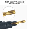 HLJMRD 15Pcs Countersink Drill Bit Set, Wood Plug Cutter Set,