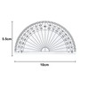 FUZVOL 10PCS Plastic Protractors 180 Degree Protractor for Students Teachers