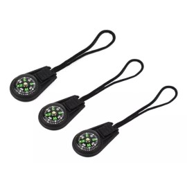 Estuchelandia 3pzas Brujula Portatil Para Cremallera Accesorios Caza Pesca