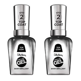 Sally Hansen Miracle Gel Nail Polish 100 Top Coat, 0.5 Fl Oz, Pack of 2 (Packaging May Vary)