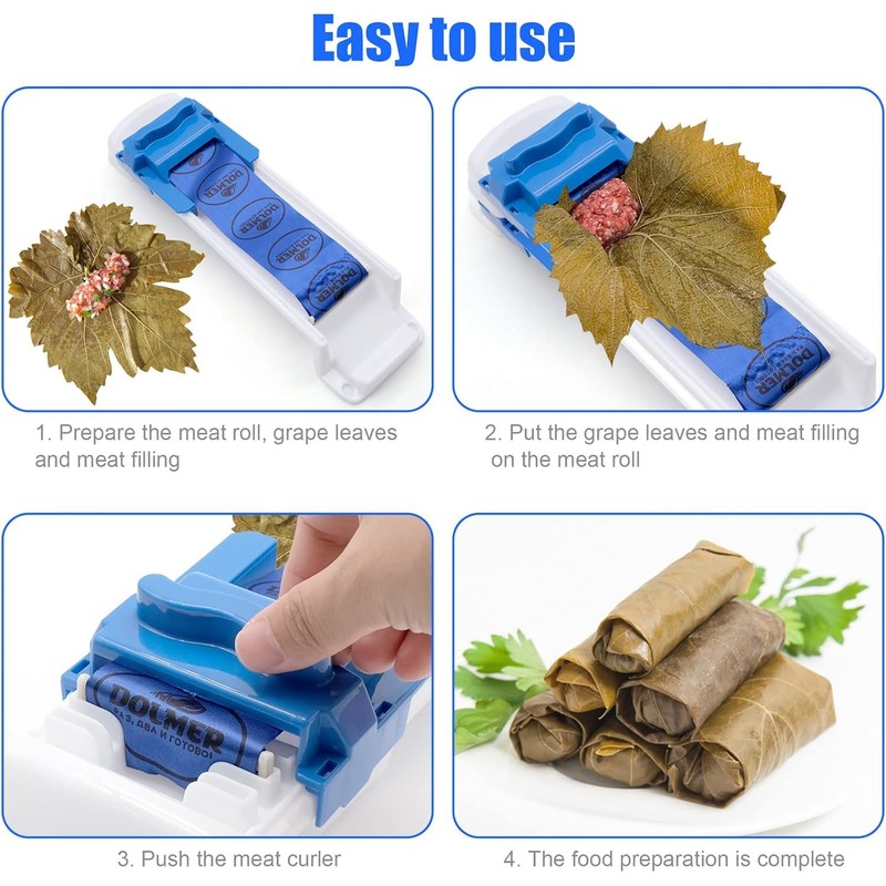MEIYAXINWIN Grape Leaf Rolling Machine, Sarma Roller Machine, Wine Leaf