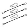 WOONEKY 3pcs Gym Cable Machine Attachments Durable Fitness Equipment Parts