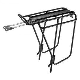 Topeak Super Tourist DX Rear Bike Rack (Non-Disc), Fits 26”, 27.5” & 700C Wheels, Heavy-Duty Aluminum Rear Rack for Touring, MTX TrunkBag Compatible