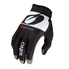 O'NEAL | Bicycle & Motocross Gloves | MX MTB DH FR Downhill Freeride | Durable, Flexible Materials, Ventilated Nano Front Hand | Mayhem Glove Rider V.22 | Adult | Black White | M
