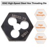 sourcing map Hex Threading Die M5 x 0.75 Metric Thread