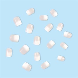 BHIDENAW Nail Tips, 24 Pieces, Nail Tips, Short, Autumn, Winter, Popular, Japanese Style, Cute, Simple, Stylish, Coming of Age Ceremonies, School Entrance Ceremonies, Graduation Ceremonies, Weddings,