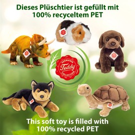 Teddy Hermann 94509 Dinosaurier Brachiosaurus 55 cm, Kuscheltier, Plüschtier mit recycelter Füllung