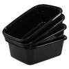 Yarebest 4-pack 12 Quart Small Wash Basin Pan, Plastic Rectangular