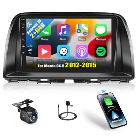 2G+64G Android 13 Car Stereo for Mazda CX-5 2012-2015 with Wireless Apple Carplay Android Auto,9" Touchscreen Car Radio with GPS Navigation,WiFi,Bluetooth,FM/RDS Radio,SWC,HiFi+AHD Backup Camera