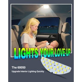 ZEN HON Rear Dome LED Light Board,6000K White Light,620 Lumens,Cab Interior Lamp Upgrade Accessories,Fit For Toyota Corolla (2008-2022),Camry (2007-2023),RAV4 (2005-2021),Prius (2004-2023)