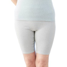 (BS Fine Bedrock Bath) BN1253 Standard Half Length Spats, Warming Up To The Stomach And Thighs, Won't Get Wet When It's Hot, Made in Japan, gray, M