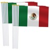 25 Pack Mexico Handheld Small Flag,Mini Mexican Hand Held Miniature