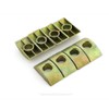20Pcs M8 Alloy Furniture Connector Half Moon Nuts Spacer Washer