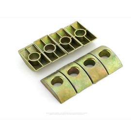 20Pcs M8 Alloy Furniture Connector Half Moon Nuts Spacer Washer Hardware Accessories for Connect Furniture, 8mm Hole Dia