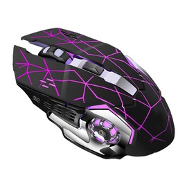 Rechargeable X8 Wireless Game Mouse Silent LED Backlit USB 1800DPI Optical Ergonomic Gaming Mouse