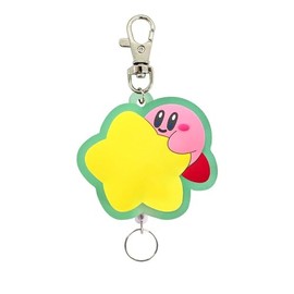 SK Japan Kirby Star Rubber Reel Key Chain Warp Star Green