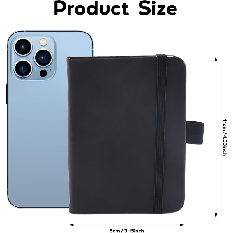 EclipseGuard Pack of 2 Pocket Notebook, Small Notebook Diary, A7