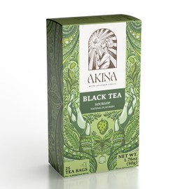 Akina Single-Origin Soursop Tea Bags | 100% Naturally Flavored Tea, Kenyan Origin, Gourmet Tea (25 String & Tag Tea Bags, 50g)