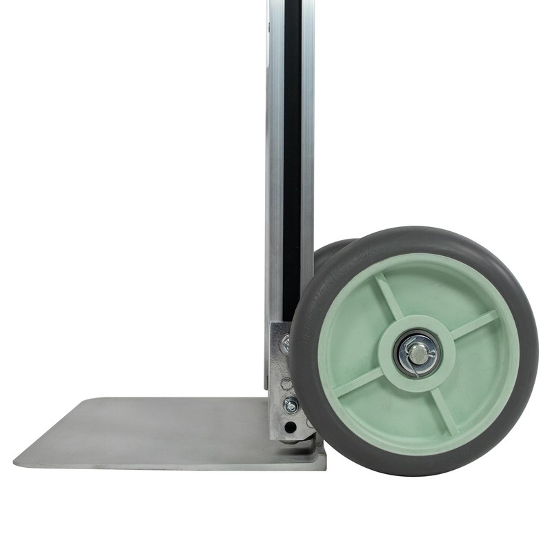 Monster Trucks Modern Aluminum Hand Truck, Silver, 600lbs Capacity, Foldable