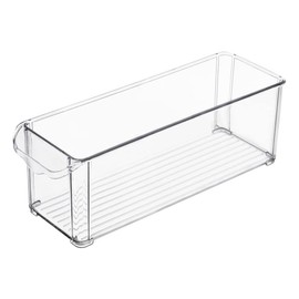 Freezer Organizer Bins | Stackable Freezer Storage | Fridge Drawer Organizer, Refrigerator Organizer Bins, Fridge Shelf Holder Storage Box, Clear Container for Food,