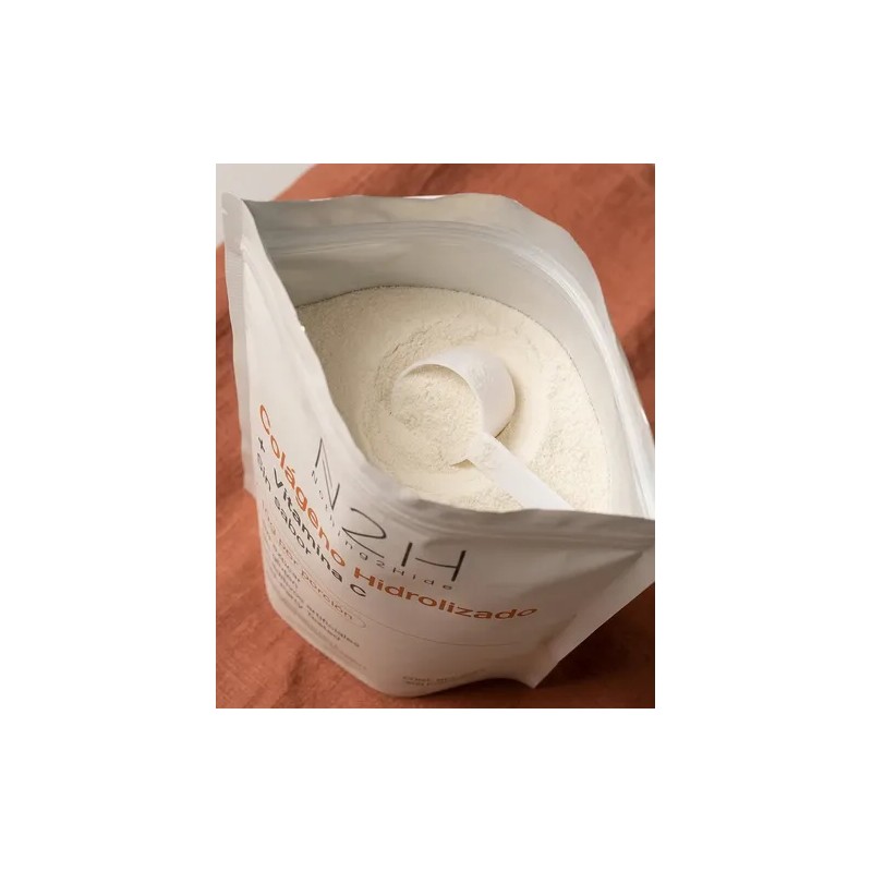 Colágeno Hidrolizado Vitamina C, 500g, Sin Sabor, N2h
