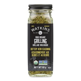 Watkins Gourmet Organic Grilling, Buttery Herb Seasoning, Non-GMO, Kosher, 93 g