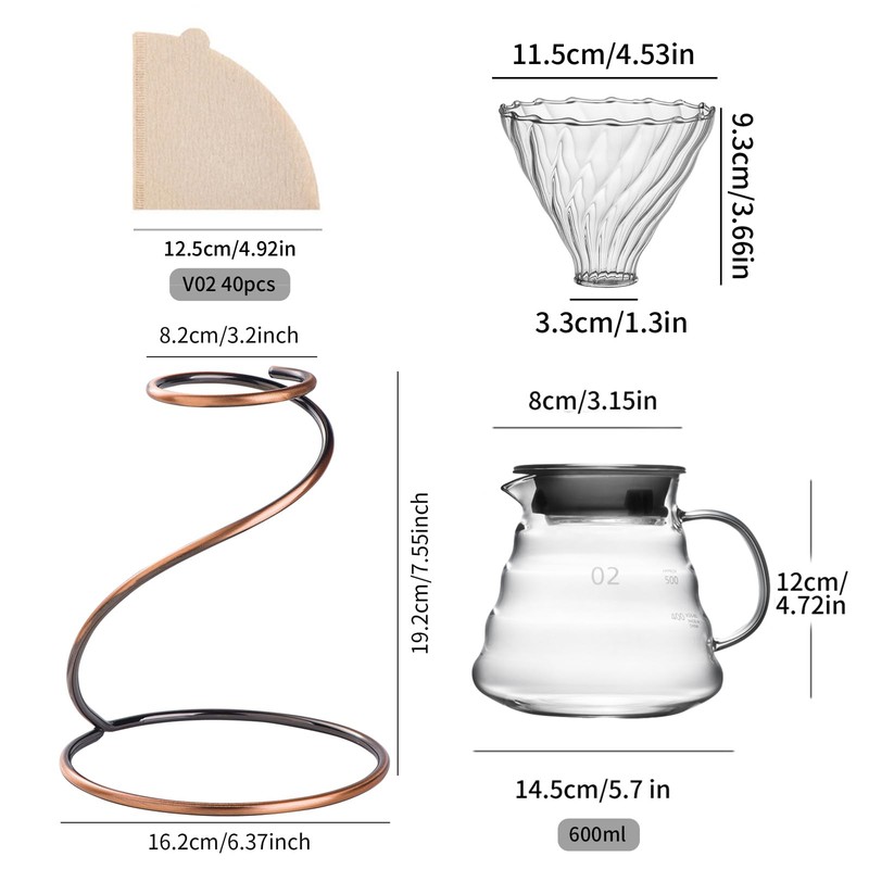 shoxil Coffee Pour Over Set – Complete Pour Over Coffee