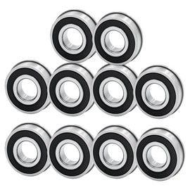 F6003 Ball Bearing Set, 10 Pieces Flange Bearings, High Quality Bearings, Deep Groove Ball Bearing for Industrial Machines, Cars, Transport Vehicles, Milling Machines