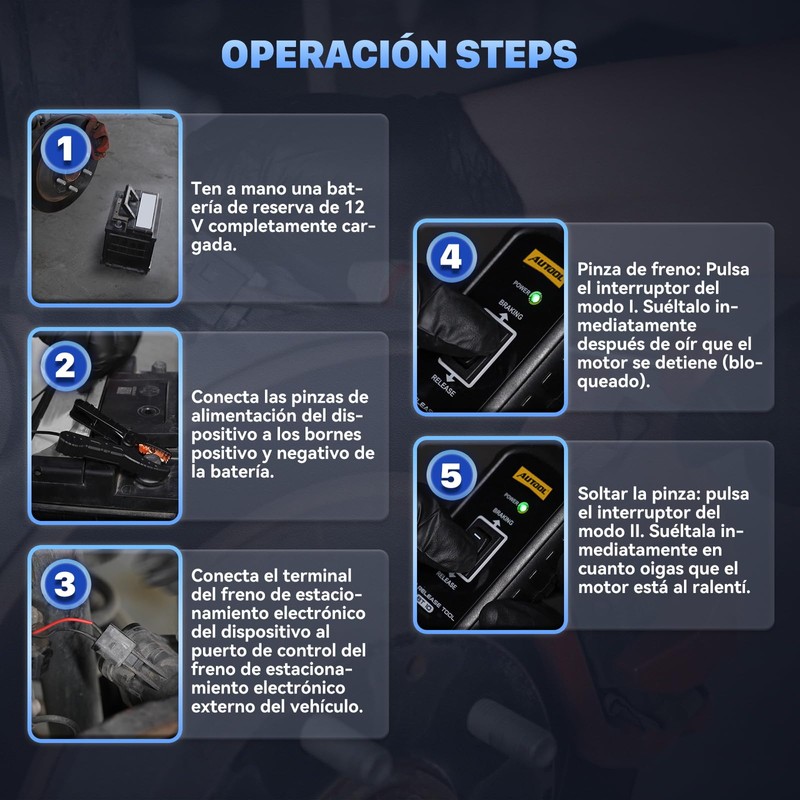 AUTOOL EPB Emergency Release Tool, Dual-Channel Brake & Reverse Control