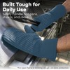 Big Red House - Silicone Oven Mitts - Blue Denim