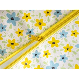 Happy Planet Giftshop Large Jumbo Storage Bag with Zip 58 x 47 x 30cm 80l (Summer Flowers) (Single - Multipacks Available)