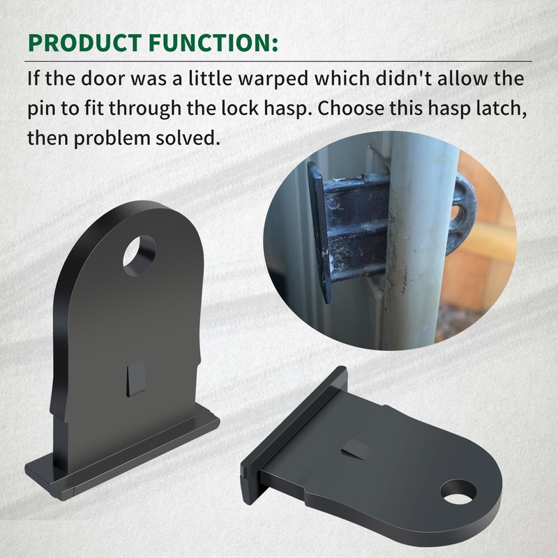 Newly Upgraded Plastic Hasp Latch Fit for Rubbermaid Outdoor Resin