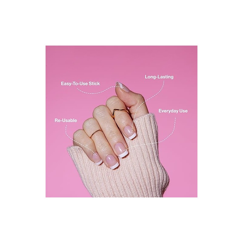 L.A. Girl Oh So Shiny Nail Tips, Modern French Tip