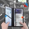 ABSWER Premium Car Registration and Insurance Card Holder with Magnetic