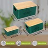 Dekosilave Kitchen Vegetable Storage Set of 3, Metal Onion Garlic