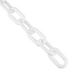 Cowboy Color Plastic Pole Chain, 6.6 ft (2 m), White