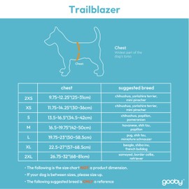 Gooby Trailblazer Harness - Olive Branch, 2X-Small - Shock Absorbing Dog Harness with No Pull Front and Dual Back Clips for Small Dog and Medium Dog