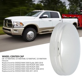 Wheel Center Caps, Front Wheel Center Hub Cap for Dodge 3500 Dually 2003-2018, for Dodge 1500 Pickup 2003-2004, for Dodge 2500 Pickup 2005, for Dodge 3500 Pickup 2006-2010