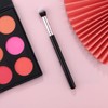 Angled Blush Brush with Black Wooden Handle Bonic wool fiber