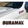 GM 2pcs Silverado 2500hd 3500hd Gloss Black Duramax Hood Emblem