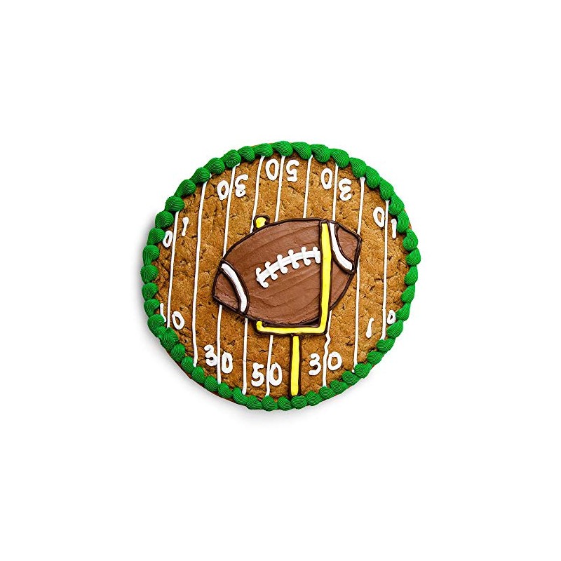 The Great Cookie 13-inch Football Giant Cookie (Chocolate Chip)