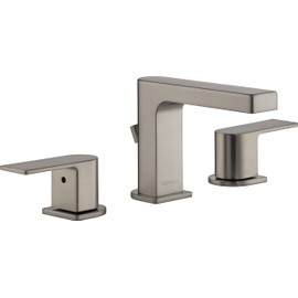 Peerless Xander Widespread Bathroom Faucet Brushed Nickel, Bathroom Faucet 3 Hole, Bathroom Sink Faucet, Drain Assembly, Brushed Nickel P3519LF-BN