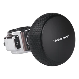 Hypersonic - perilla giratorio para volante, compatible con volantes estándar, perilla de suicidio suave para coche, tractor, cortacésped, barco y maniobra (negro)