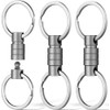 FEGVE Titanium Key Holder, Connector, 360 Degree Rotation, Detachable Quick