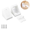 Ctyjia Pack of 20 Plastic Corner Braces, Angle Connectors, Cabinet