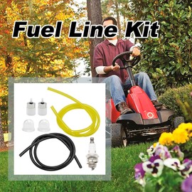 791-182353 Fuel Line Kit Replacement for MTD Troy-Bilt TB144 TB26CO TB26TB TB425CS TB465SS TB490BC Yard Man YM141 YM21SS YM26BC YM26CO YM26CS YM260CS Trimmer Replaces#791-182352 (with Primer Bulbs)