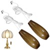 RLMVGBX 2 Pcs Light Pull Cord, Wood Pull Cord Handle