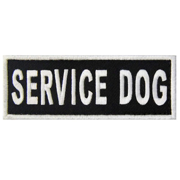 Dog Warning Sign / Harnesses Embroidered Fastener Hook and Loop
