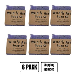 Wild Ass Soap Co | Therapeutic All Natural Bar Soap | Doc Holliday | Eucalyptus Scent | 4.5 oz Bar | 6 Pack