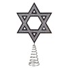 9-Inch Plastic Silver Hanukkah Tree Topper